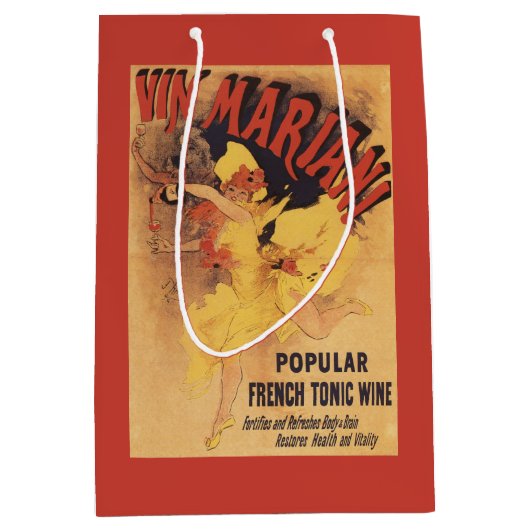 Vin Mariani Dancing Girl Pesting Wine Medium Cadeauzakje (Voorkant)