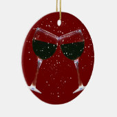 Vin mignonne Pays Noël Ornement (Droite)