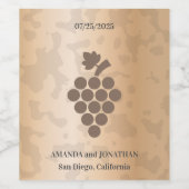 Vin minimaliste moderne Mariage Étiquette à vin (Étiquettes simples)