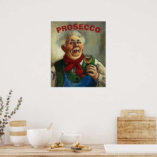 Vin, modifier le texte, Poster (Cuisine)