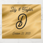 Vin monogramme, Champagne, tout Étiquette de boiss (Étiquettes simples)