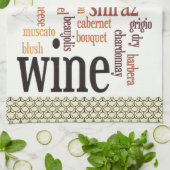 Vin Mot Cloud Design Cuisine Serviette (Plié)