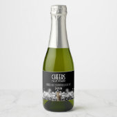 Vin mousseux sur Mini noir Étiquette à vin mousseu (Devant)