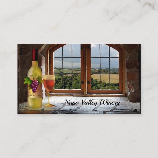 Vin ou Vignoble Carte de visite à thème (Devant)