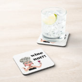 Vin pas ? dessous de verre de la femme de vin (Côté Droit)