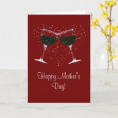 Vin Pays Bonne carte de fête des mères (Fleur jaune)