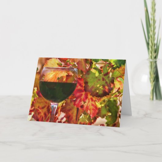 Vin Pays Carte de remerciements (Devant)