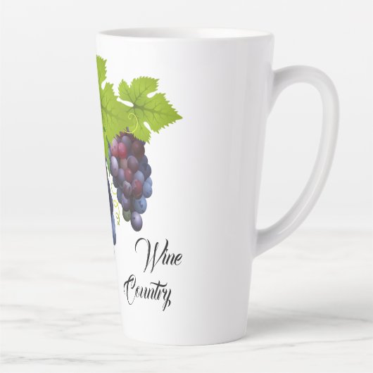 Vin Pays Latte Mug (Droite)