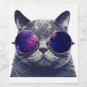 Vin personnalisé (ou vin mousseux) Étiquette à bou (Étiquettes simples)