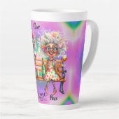 Vin Quirky Lady Wine Mode Latte Mug (Angle droit)