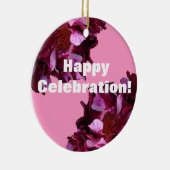 Vin Roses Rouges Circle Personnalisé Ornement (Droite)