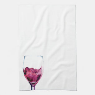 Vin rouge cabernet aquarelle Cuisine Serviettes
