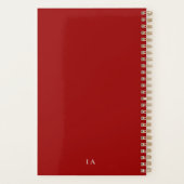 Vin Rouge Chic Personnalisé Mois/Hebdomadaire (Dos)