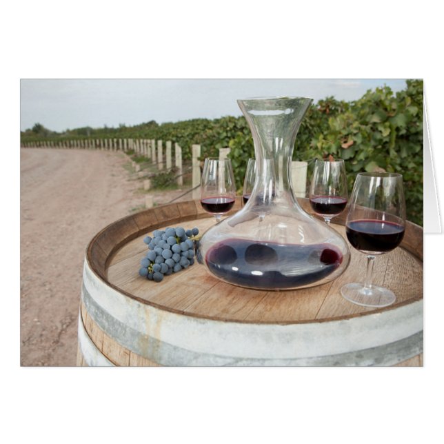 Vin Rouge Dans Le Vignoble (Devant horizontal)