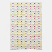 Vin rouge et fromage brie Imprimer Serviette alime (Vertical)