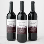 Vin rouge étiquette vin d'affaires (Bouteilles)