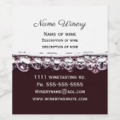 Vin rouge étiquette vin d'affaires (Étiquettes simples)