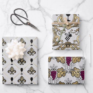 Vin Rouge Franse rode wijn Inpakpapier Vel