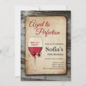 Vin rouge, invitation au vin, à la perfection (Devant)