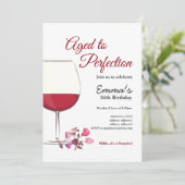 Vin rouge, invitation au vin, Agé à la perfection (Debout devant)