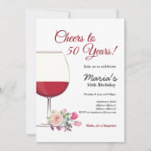 Vin rouge, invitation au vin, encourt ! (Devant)