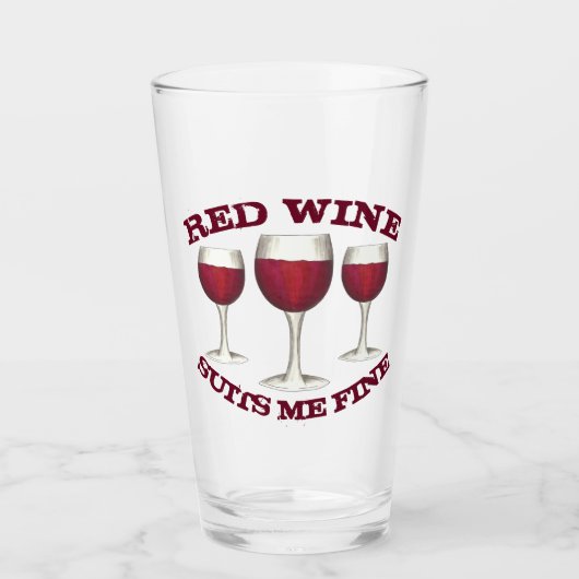 Vin rouge me convient Verre fin de Merlot Cabernet (Devant)