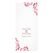 Vin rouge moderne Floral - Programme (Devant)