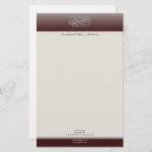 Vin rouge victorien Vin rouge Customisé papeterie (Devant / Derrière)