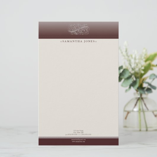 Vin rouge victorien Vin rouge Customisé papeterie (Debout devant)