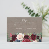 Vin rouge vintage Bourgogne Mariage floral RSVP (Debout devant)
