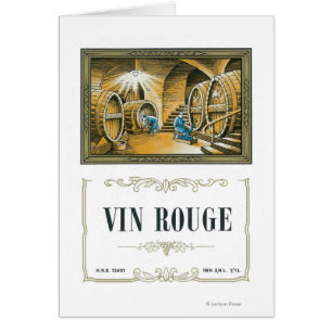 Vin Rouge Wine LabelEurope