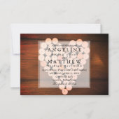 Vin rustique Cork Heart Vignoble Faire-part de mar (Devant)