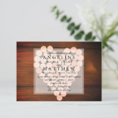 Vin rustique Cork Heart Vignoble Faire-part de mar (Debout devant)