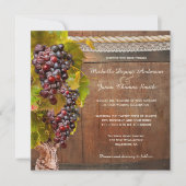 Vin rustique Domaine Vignoble Faire-part de mariag (Devant)