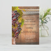 Vin rustique Domaine Vignoble Faire-part de mariag (Debout devant)