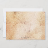 Vin rustique Elope ou post mariage invitation (Dos)