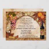 Vin rustique Elope ou post mariage invitation (Devant / Derrière)