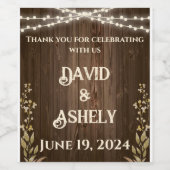 Vin Rustique Lâte Étiquette de vin (Étiquettes simples)