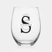 Vin Sans Pied 'Ça va, tout va bien' Verre à Vin" (Recto)