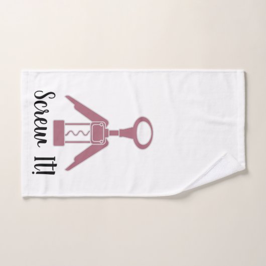 Vin "Screw It" Ouvert cuisine Serviette à main (Serviette à main)