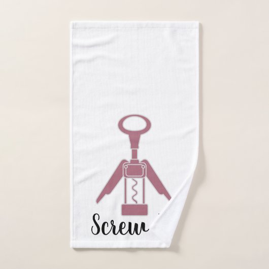 Vin "Screw It" Ouvert cuisine Serviette à main (Serviette à main)