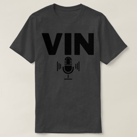 Vin Scully Microfoon 16 T-shirt (Design voorkant)