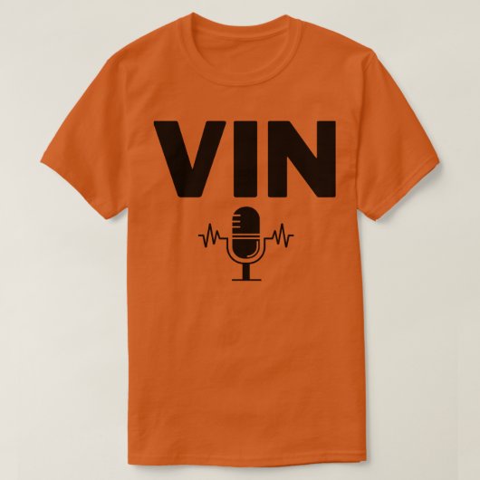 Vin Scully Microfoon 17 T-shirt (Design voorkant)