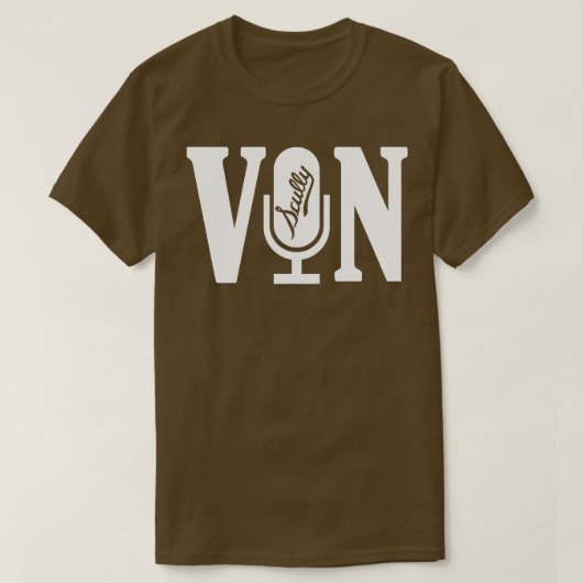 Vin Scully Microfoon 1 T-shirt (Design voorkant)
