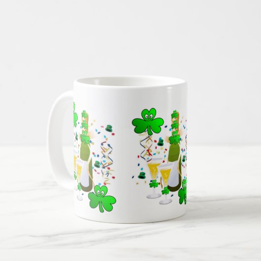 Vin Shamrock de la Mug de la Saint Patrick (Devant gauche)