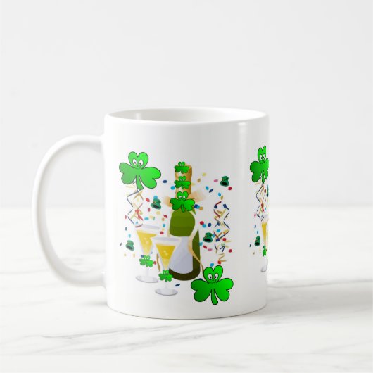 Vin Shamrock de la Mug de la Saint Patrick (Gauche)