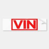 Vin Stamp Bumpersticker (Voorkant)