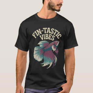 Vin-tastische Stemmingen Betta Vis Vintage Siamese T-shirt