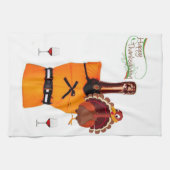 Vin Thanksgiving, Serviette À Mains De Cuisine (Horizontal)