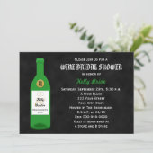 Vin Thème Douche nuptiale Invitation (Debout devant)